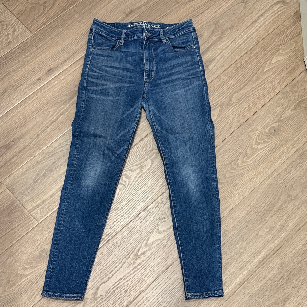 American Eagle Outfitters Women's Dark Blue Jeggings